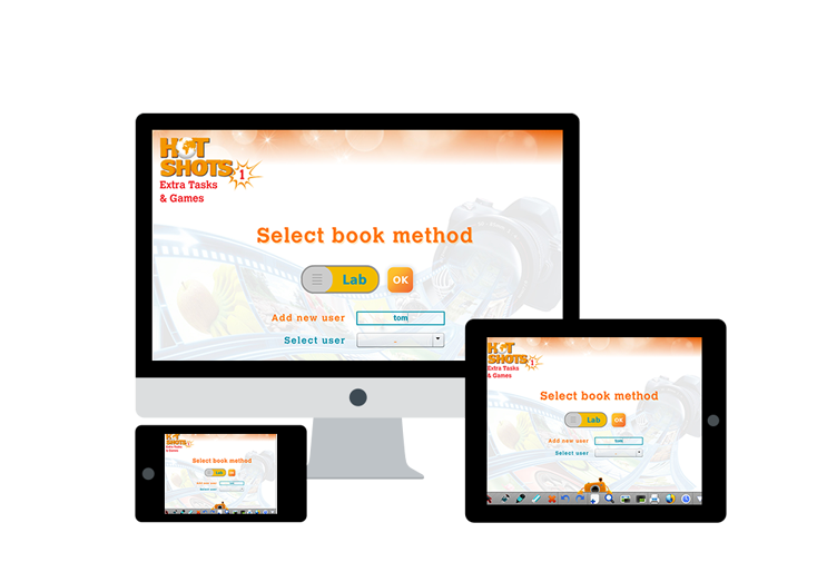 Educational app on desktop, tablet and phone