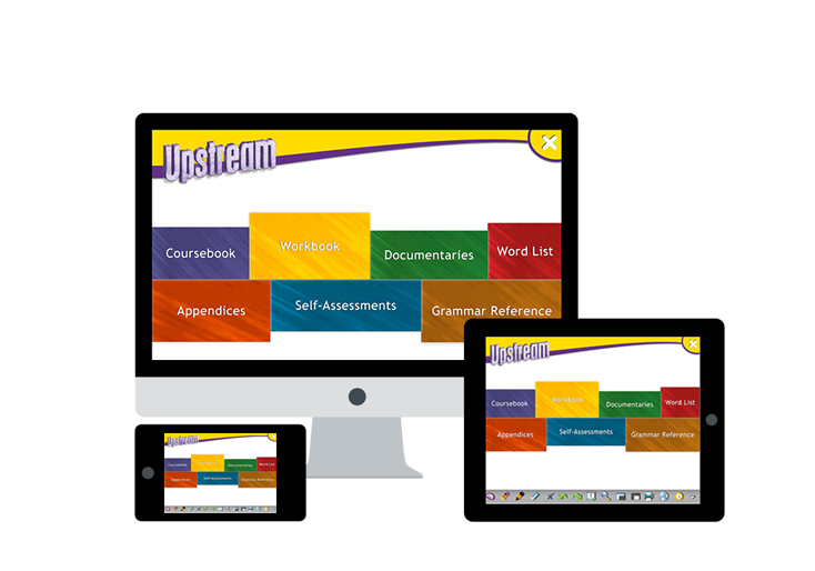 Educational app on desktop, tablet and phone